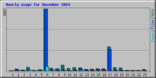 Hourly usage for December 2024